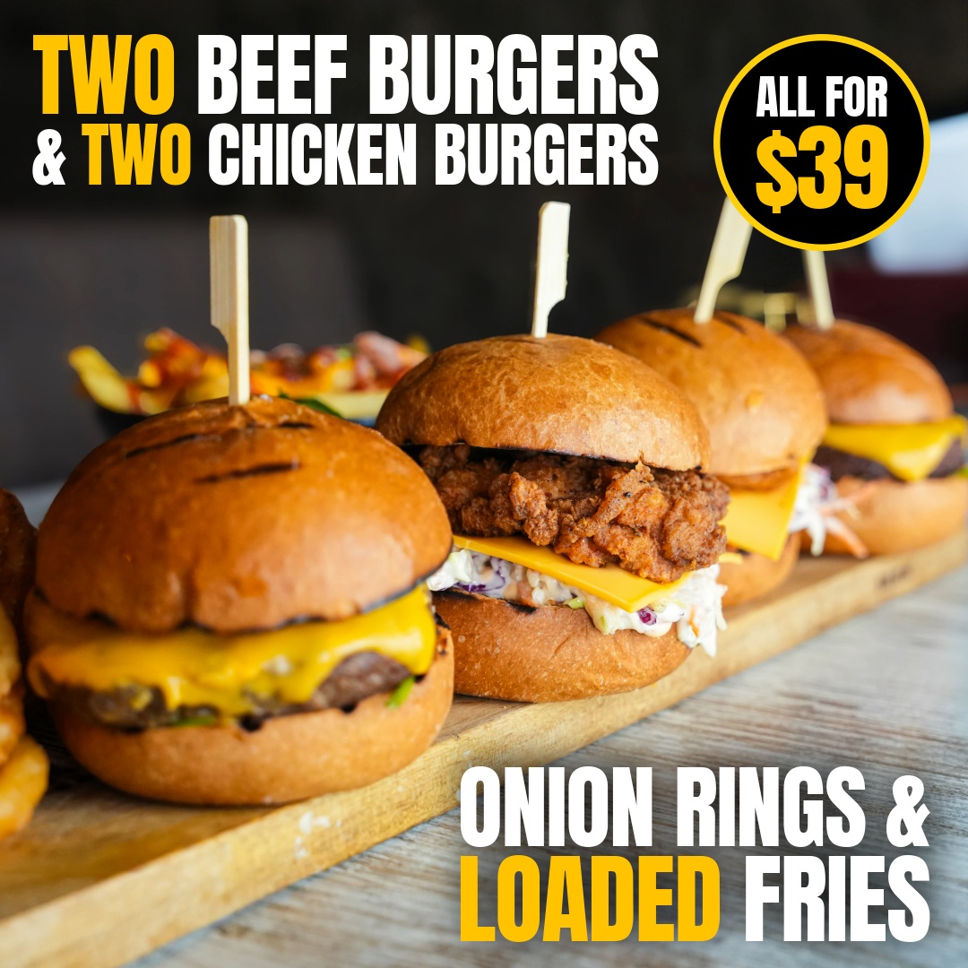 The Ultimate Burger Platter