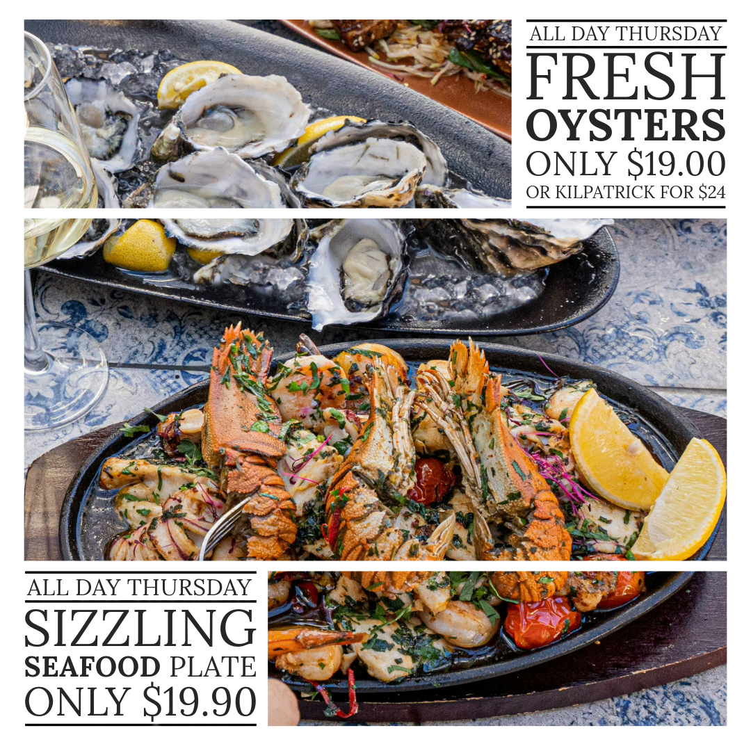 Thursday Special - Sizzling Seafood & Oysters