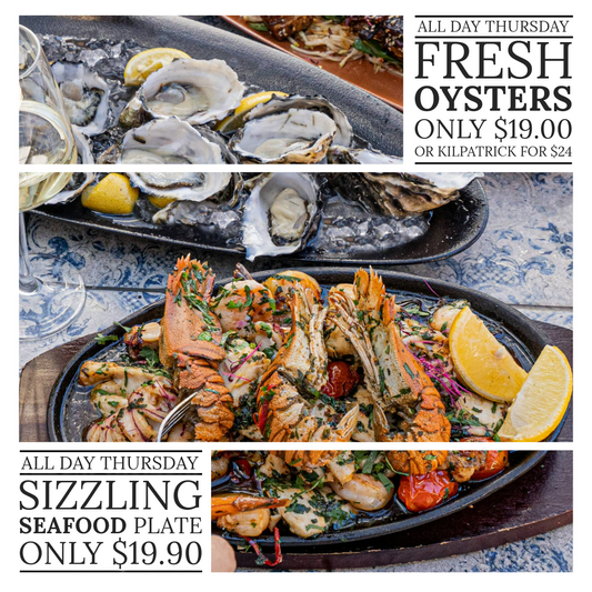 Thursday Special - Sizziling Seafood & Oysters